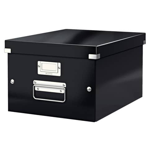 Scatola per archiviazione universale ''M'' Leitz CLICK & STORE nero 28,1x20x37 cm - 60440095